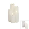 White Heaven Led Wax Candle (Cluster Of 5) - 23Cm