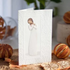 Willow Tree - Healing Grace Cream Gift Card - 21Cm